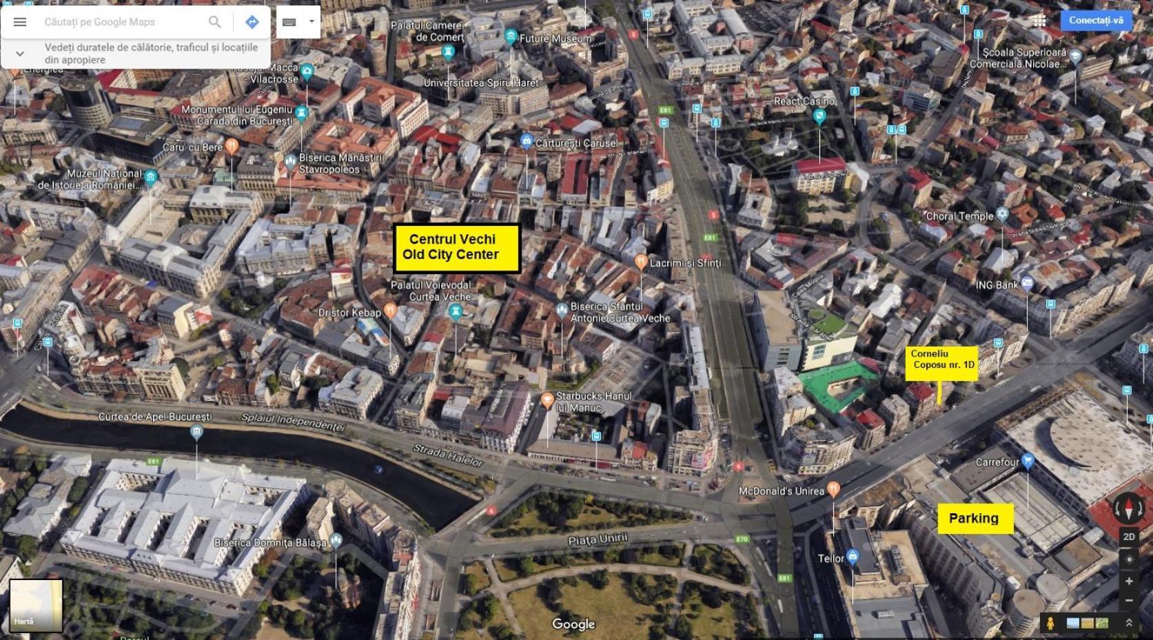 Domum Unirea, Across The Street Of Old City Center Bukareszt Zewnętrze zdjęcie